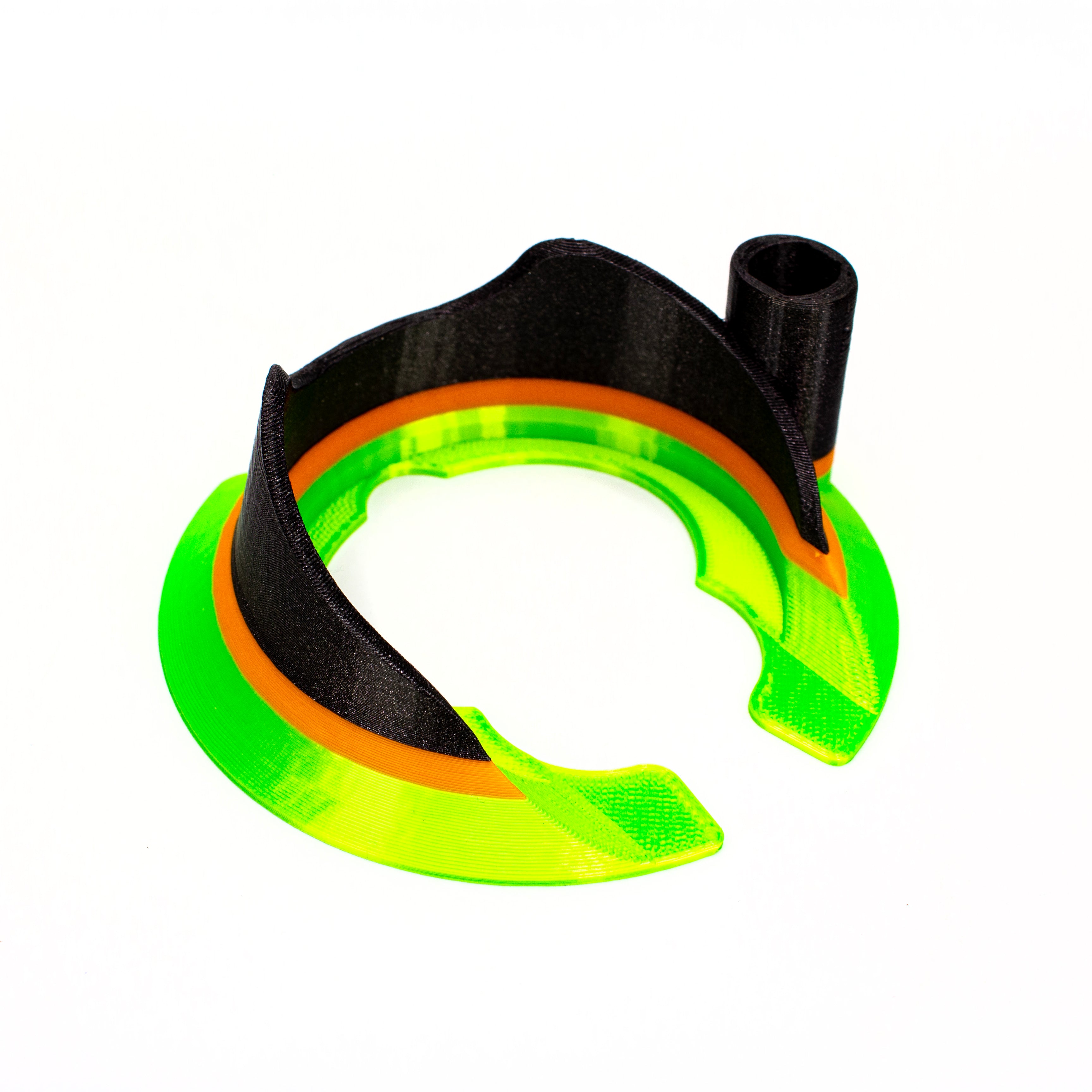 Derek Holtz Black, Orange & Neon Green Peak Pro & Hot Knife Base #DHZ40 - Planet Caravan